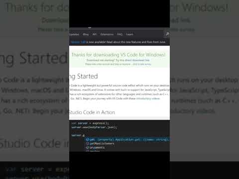 VS code installation in windows 🔥 Visual Studio Code | In One minute