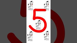 One Two Three | Let's Count the Zebras 🦓 #kidslearning #education #learnnumbers #counting #shorts