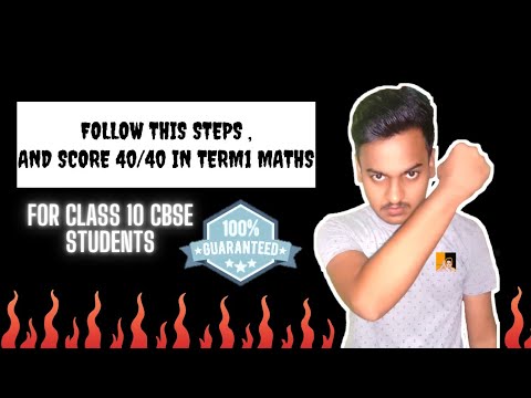 Score 40/40 in term 1 maths | Study motivation for class 10 maths |