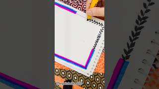 DIY frontpage design for projects🩷#art #shorts #borderdesign #borderdesignforproject #borderart