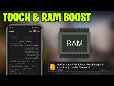 Performance RAM Boost & Touch Responsive With SetEdit Codes | NO ROOT!! - Stable FPS📱🚀