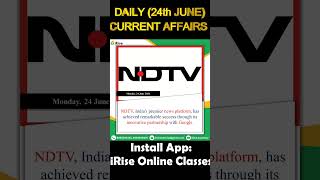 DAILY (24th June) CURRENT AFFAIRS