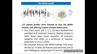 Multi-Omics Integration and Supervised Learning... - Deena Gendoo - Poster - ISMB/ECCB 2025
