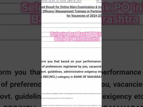 My IBPS PO FINAL RESULT 2023-24 ✅ SELECTED ✅ AGE 22yrs #ibps #ibpspo #banking #ibpsclerk