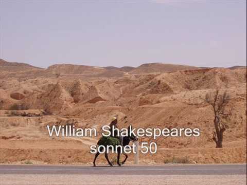 William shakespeares sonnet 50