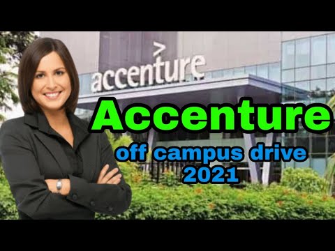Accenture Recruitment 2021 | Freshers | New Associate | BE/ B.Tech/ Any Graduates | Bangalore