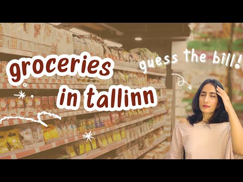 TALLINN GROCERY SHOPPING 🛍️  | Estonia sells THIS in their grocery shops!
