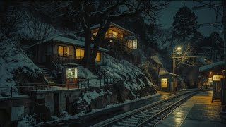 Midnight at the Inn to the Train Tracks 🌙 Cozy Study and Sleep Above the City