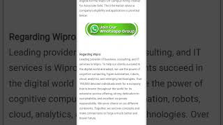Wipro Off Campus Hiring Fresher For Associate #jobopening #freshershiring #job #fresherhiring