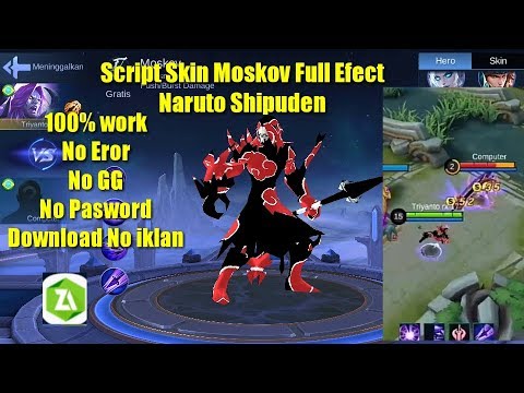 New Update| Script Skin Moskov Full Efect Naruto Shippuden Efect Skin Epic Terbaru 100% work