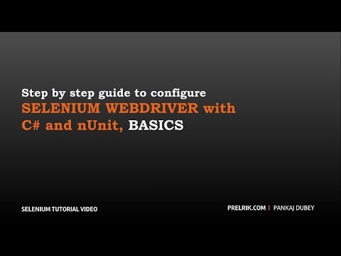 Selenium with C# -  Introduction
