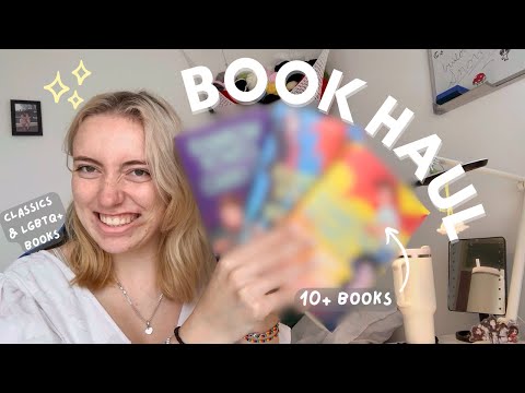 10+ book haul of classics and queer books 🌈✨