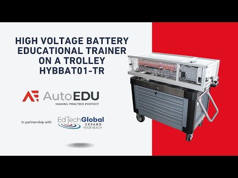 AE Hybrid Electric Trainers - High Voltage Battery Educational Trainer on a Trolley HYBBAT01-TR