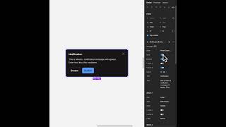 Responsive Notification Component in Figma