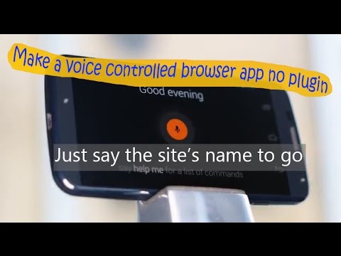 How to make a voice controlled browser app using tasker 2017 no plugin