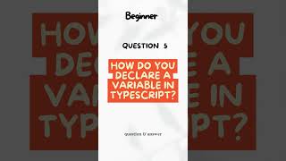 How Do You Declare a Variable in TypeScript? #shorts #ytshorts #codewithchitra