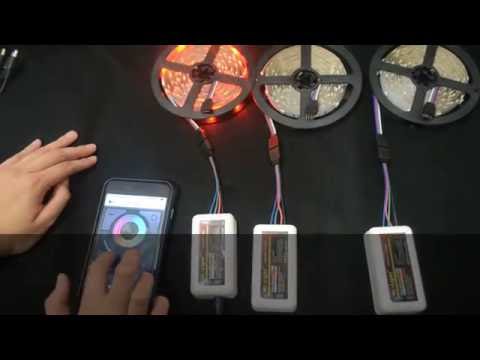 How to connect 4 Zone RGB/RGBW Receiver with Wifi HUB