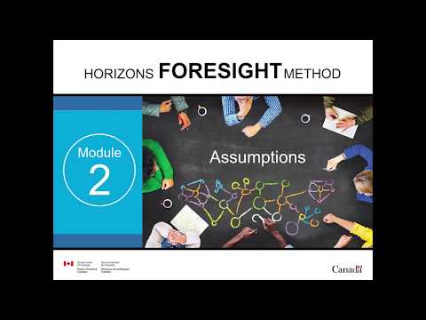 Workshop: Taking the Long View - Assumptions