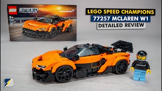 LEGO Speed Champions 77257 McLaren W1 Detailed Building Review | Cool Techniques & Working Wing