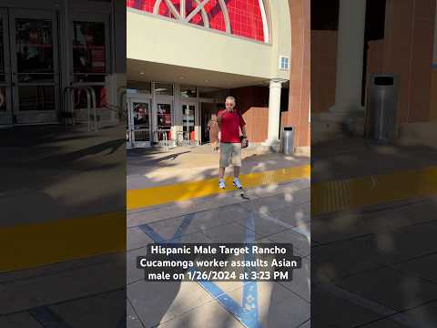 Hispanic Target worker at Rancho Cucamonga ASSAULTS Asian male in vehicle on 1/26/2024 3:23 PM