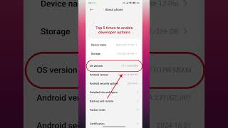 How to enable developer options on Xiaomi and Redmi Phones #xiaomi #redmi #shorts #hyperos
