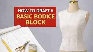 HOW TO DRAFT A BODICE BLOCK PATTERN. Beginner friendly 🪡