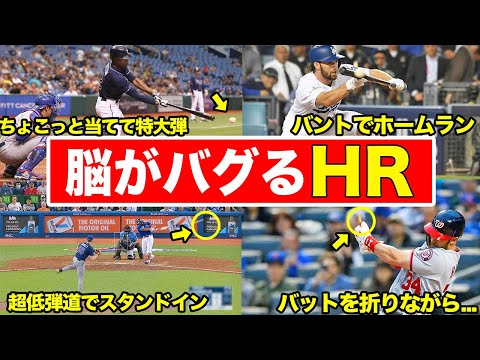 【もはやゲーム】なんでそれが入るんだ!?!? 理解不能なホームランをまとめてみた!!