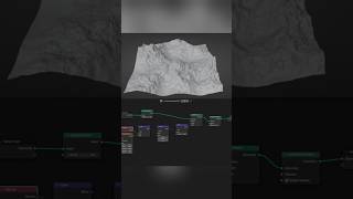 How to create terrain easy and fast in blender #b3d #blender #geometrynodes