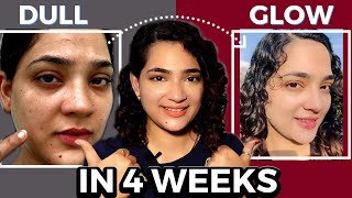 4-Week Skincare Routine for Glowing Skin 🌸 Budget AM & PM Routine + Tretinoin Tips | Indian Skincare