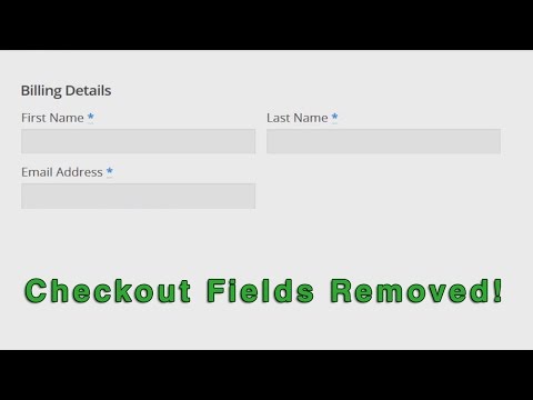 WooCommerce: How To Remove Checkout Fields - Easy!