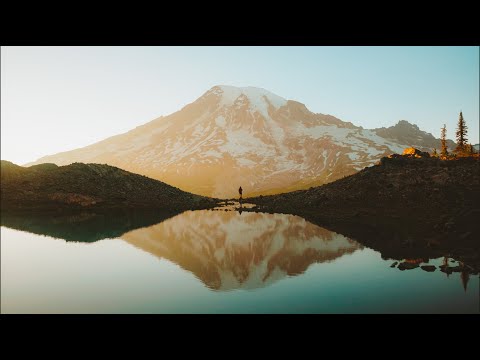 An evening at Mount Rainier's Secret Infinity Pool