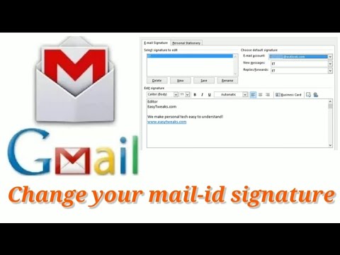How to add Signature & Logo to email in Gmail.id