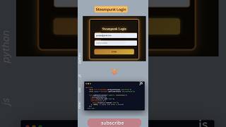 Steampunk Login UI – Next Level Creativity!