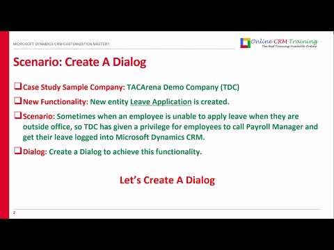 Microsoft Dynamics CRM Dialogs - How to Create Dialogs | Dialogs with Microsoft Dynamics CRM