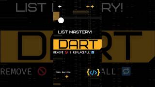 Master Dart List Removal & Replacement Methods! #codeprep #programming #coding #codingbat #computer