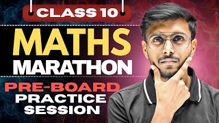 Complete Maths Rapid Revision Class 10 Maths Pre-Board 2026 | 10 years PYQ Series (Live Mock Test)