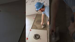 Behind the Scenes of a Large Format Tile Install #tile #tiles #tileinstallation