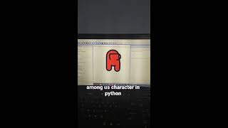 Among us character using python turtle library #shorts #amongus #python