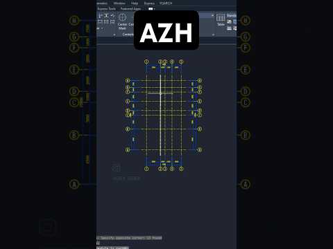 AZH command in AUTOCAD #autocadtutorial #autocadshorts