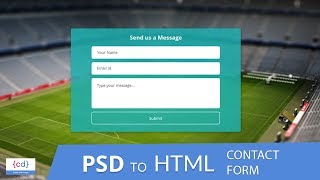 Contact us Form || PSD to HTML || HTML Form UI Design