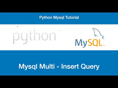 python-mysql | multi insert