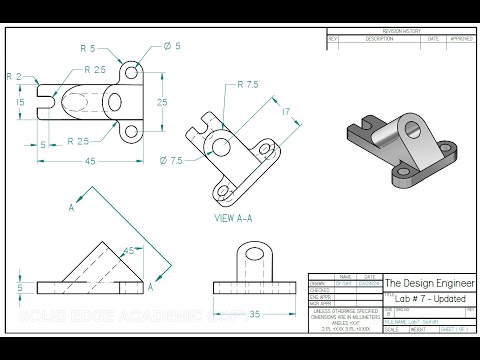 Solid Edge 2024 Tuturial - Lab 7 Updated - Part-B