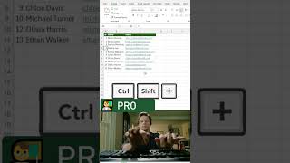 ➕ Insert rows instantly in Excel with Ctrl Shift + #excel  #excelforbeginners  #exceltips
