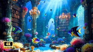 The Forgotten Library Beneath the Sea | Magical Underwater Fantasy (4K)