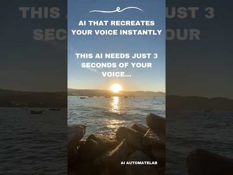 AI That Recreates Your Voice Instantly | Deepfake Voice Tech 2025 #voiceai  #aitools  #nextgenai