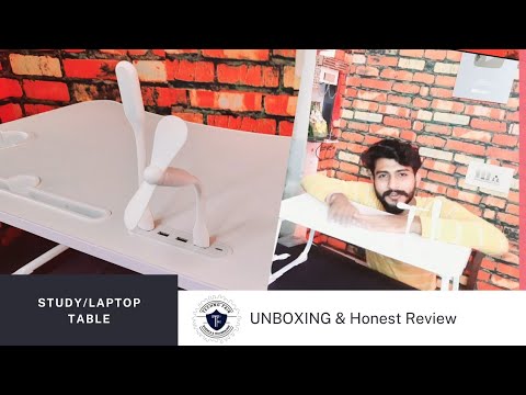 GoRogue Laptop Table, Foldable Desk with Cup Holder, Drawer, USB Hub & Fan UNBOXING - Honest Review