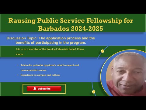 Rausing Public Service Fellowship for Barbados Program Insights | Robert Chase