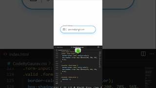 ✅ Validate Email Input with HTML, CSS & JavaScript #webdevelopment #coding #htmlcssjs #shorts