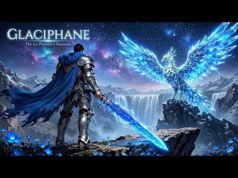 GLACIPHANE | The Ice Phoenix’s Serenade | Epic Blue Fantasy Ambience for Deep Focus & Study