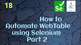 How to automate WebTable using Selenium Java - Part 2